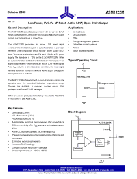 Datasheet ASM1233M-3 производства Alliance